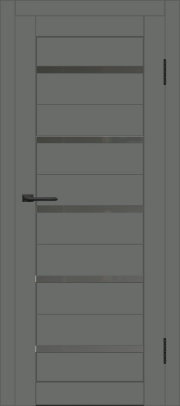 Межкомнатная дверь с экошпоном ДП DIM I-1 Graphite Matt Сатинато Графит