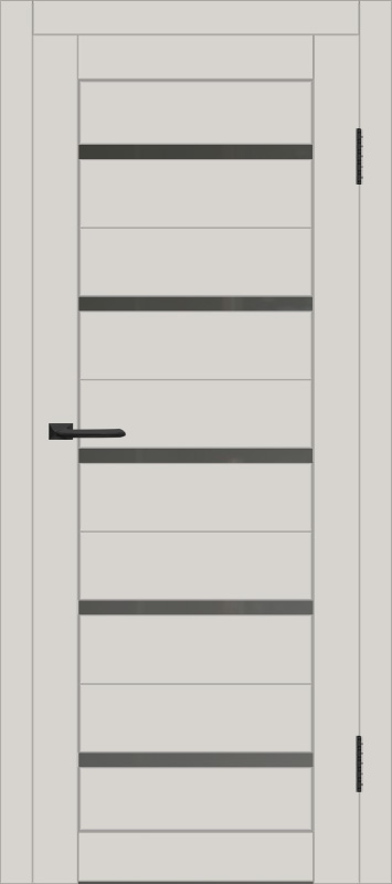 Межкомнатная дверь с экошпоном ДП DIM I-1 Silk Matt Сатинато Графит