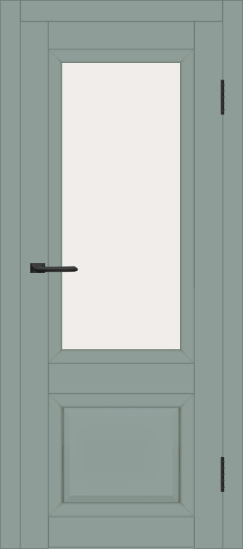 Межкомнатная дверь с экошпоном ДП DIM I-21 Gloomy sky Matt Сатинато Белый