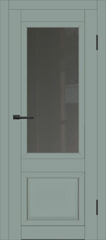 Межкомнатная дверь с экошпоном ДП DIM I-21 Gloomy sky Matt Сатинато Графит