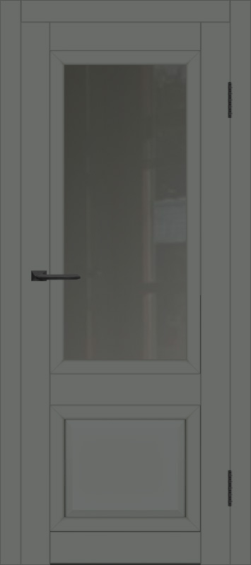 Межкомнатная дверь с экошпоном ДП DIM I-21 Graphite Matt Сатинато Графит