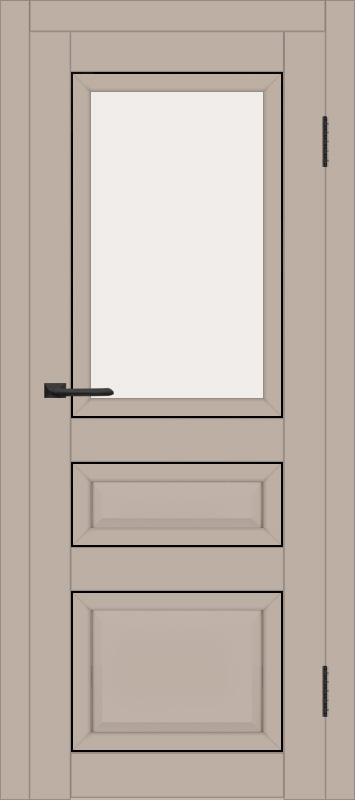 Межкомнатная дверь с экошпоном ДП DIM I-23 Dune Matt BM Сатинато Белый