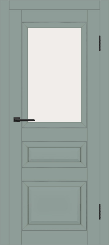 Межкомнатная дверь с экошпоном ДП DIM I-23 Gloomy sky Matt GM Сатинато Белый