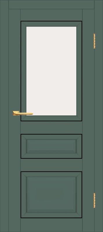 Межкомнатная дверь с экошпоном ДП DIM I-23 Seagrass Matt BM Сатинато Белый