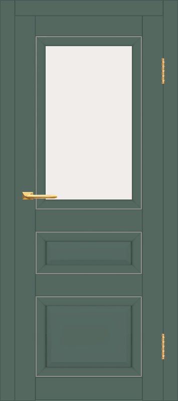 Межкомнатная дверь с экошпоном ДП DIM I-23 Seagrass Matt GM Сатинато Белый