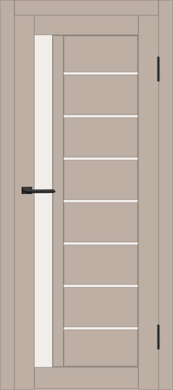 Межкомнатная дверь с экошпоном ДП DIM I-2 Dune Matt Сатинато Белый