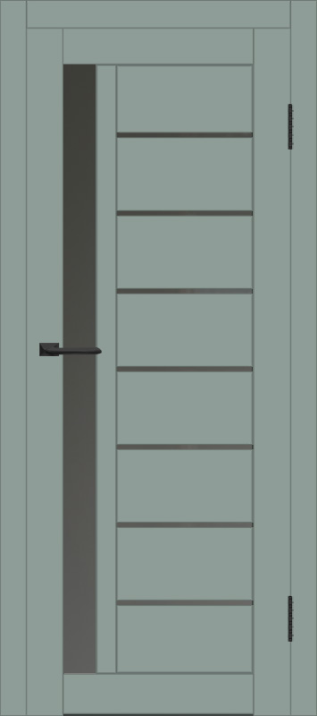 Межкомнатная дверь с экошпоном ДП DIM I-2 Gloomy sky Matt Сатинато Графит