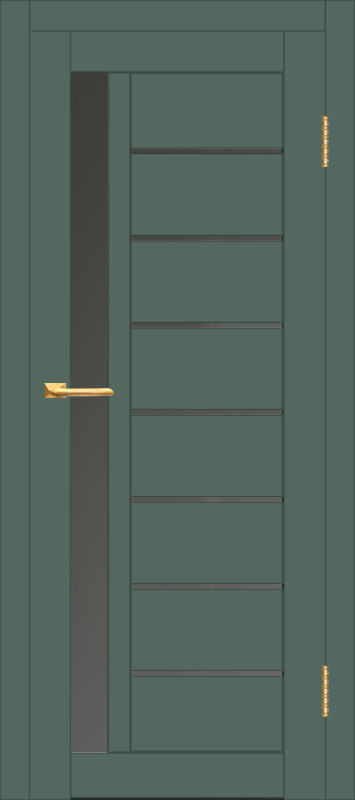 Межкомнатная дверь с экошпоном ДП DIM I-2 Seagrass Matt Сатинато Графит