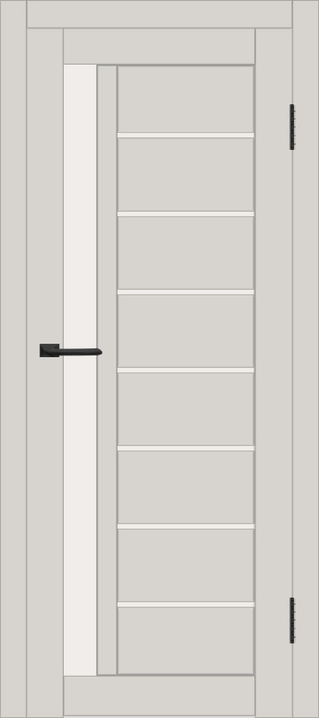 Межкомнатная дверь с экошпоном ДП DIM I-2 Silk Matt Сатинато Белый