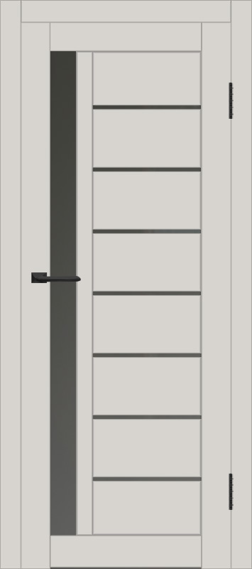 Межкомнатная дверь с экошпоном ДП DIM I-2 Silk Matt Сатинато Графит