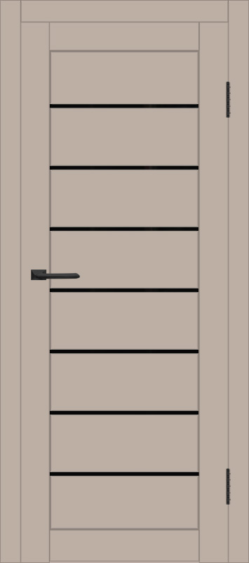Межкомнатная дверь с экошпоном ДП DIM I-3 Dune Matt Lacobel Black