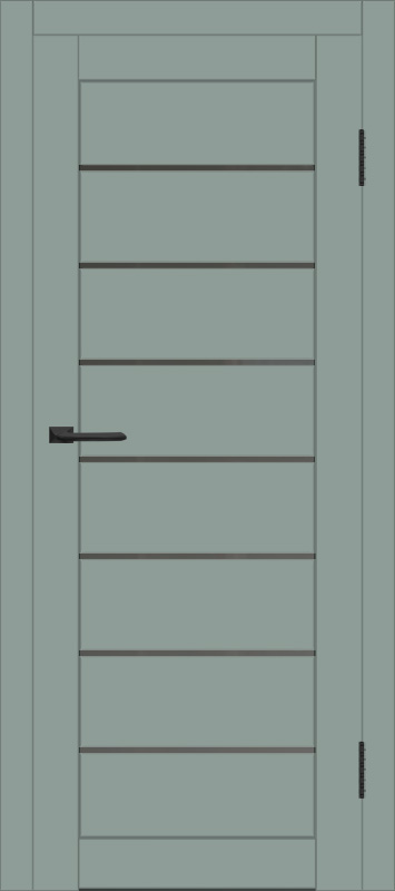 Межкомнатная дверь с экошпоном ДП DIM I-3 Gloomy sky Matt Сатинато Графит