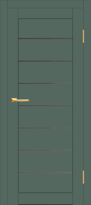 Межкомнатная дверь с экошпоном ДП DIM I-3 Seagrass Matt Сатинато Графит