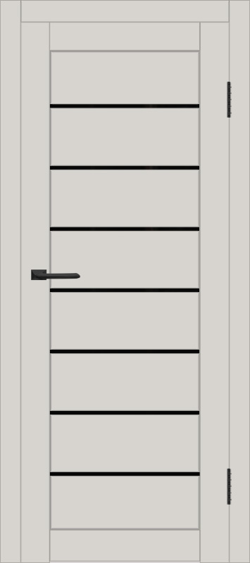 Межкомнатная дверь с экошпоном ДП DIM I-3 Silk Matt Lacobel Black