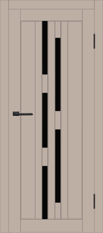 Межкомнатная дверь с экошпоном ДП DIM I-4 Dune Matt Lacobel Black