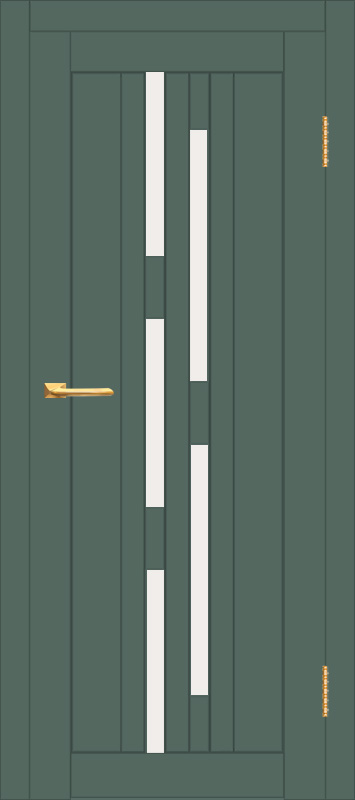 Межкомнатная дверь с экошпоном ДП DIM I-4 Seagrass Matt Сатинато Белый