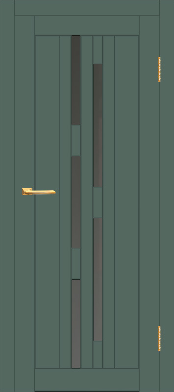 Межкомнатная дверь с экошпоном ДП DIM I-4 Seagrass Matt Сатинато Графит