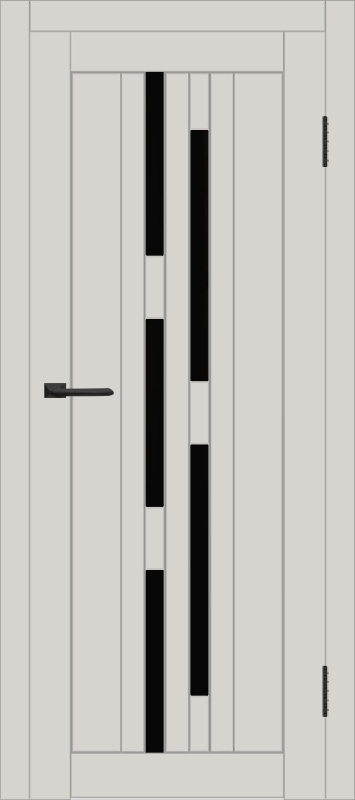 Межкомнатная дверь с экошпоном ДП DIM I-4 Silk Matt Lacobel Black