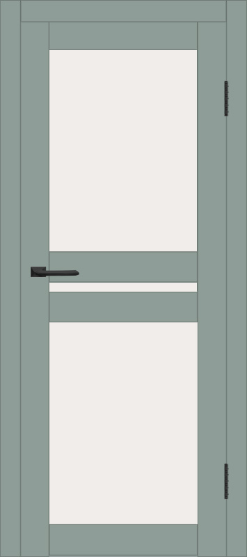 Межкомнатная дверь с экошпоном ДП DIM I-7 Gloomy sky Matt Сатинато Белый