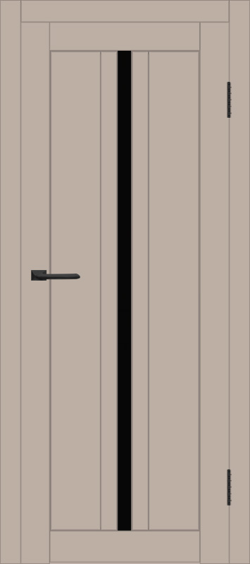 Межкомнатная дверь с экошпоном ДП DIM I-9 Dune Matt Lacobel Black