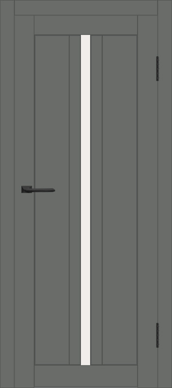 Межкомнатная дверь с экошпоном ДП DIM I-9 Graphite Matt Сатинато Белый