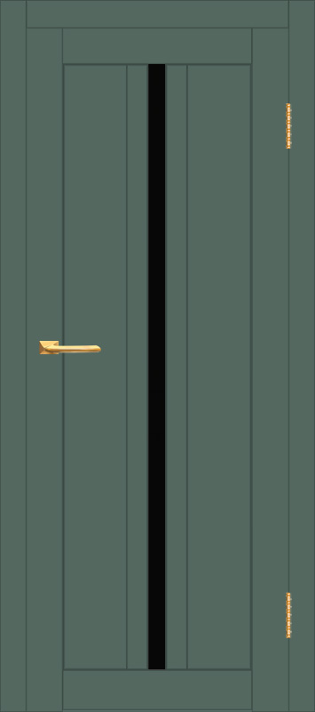 Межкомнатная дверь с экошпоном ДП DIM I-9 Seagrass Matt Lacobel Black