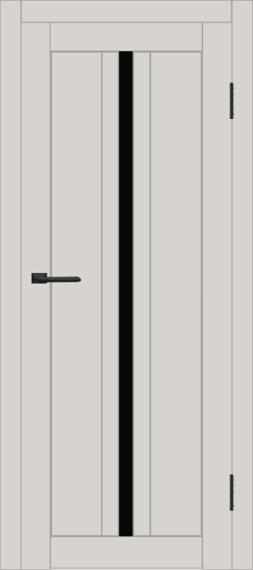 Межкомнатная дверь с экошпоном ДП DIM I-9 Silk Matt Lacobel Black