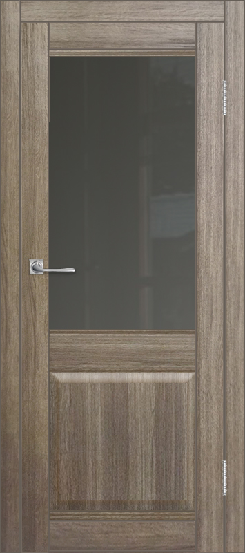 Межкомнатная дверь с экошпоном ДП DIM I-11 Taupe Wood Сатинато Графит