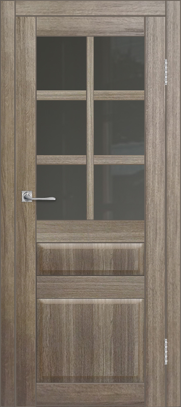 Межкомнатная дверь с экошпоном ДП DIM I-12 Taupe Wood Сатинато Графит