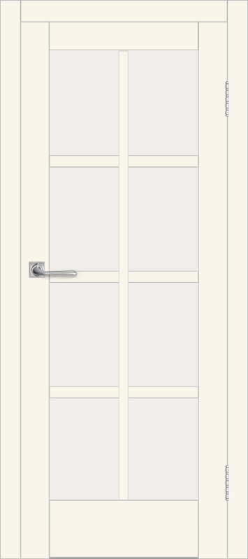 Межкомнатная дверь с экошпоном ДП DIM I-14 Angel Matt Сатинато Белый