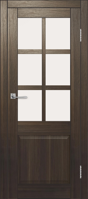 Межкомнатная дверь с экошпоном ДП DIM I-15 Choco Wood Сатинато Белый