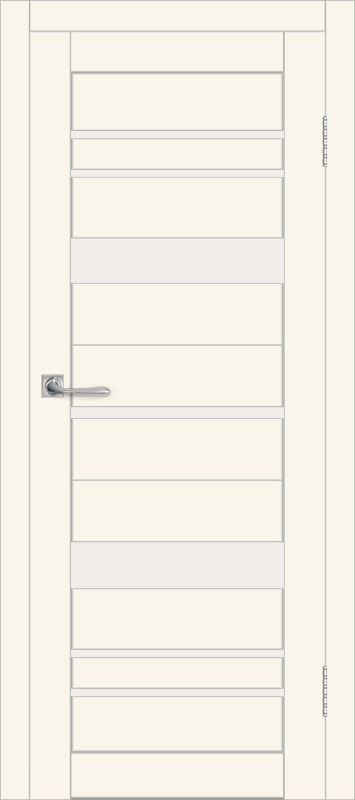 Межкомнатная дверь с экошпоном ДП DIM I-16 Angel Matt Сатинато Белый