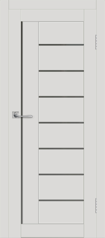 Межкомнатная дверь с экошпоном ДП DIM I-17 Smoky Matt Сатинато Графит