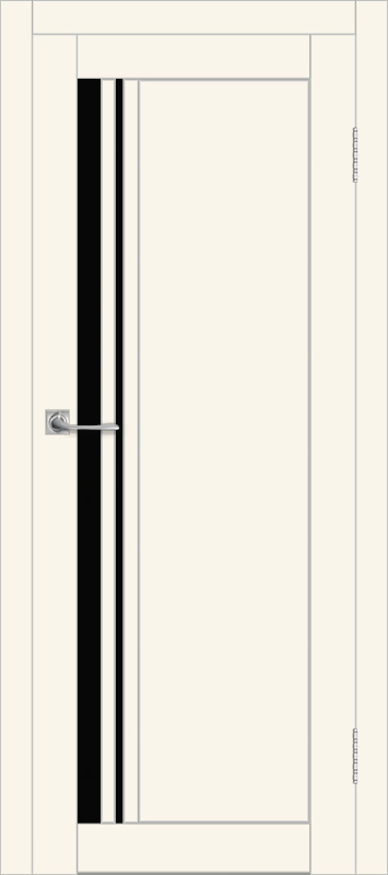 Межкомнатная дверь с экошпоном ДП DIM I-19.1 Angel Matt Lacobel Black
