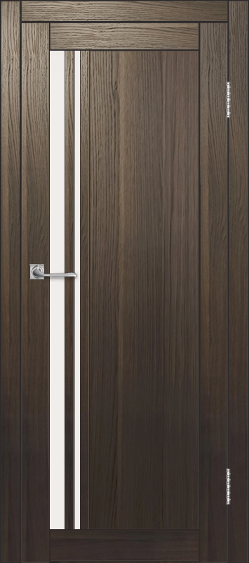 Межкомнатная дверь с экошпоном ДП DIM I-19.1 Choco Wood Сатинато Белый