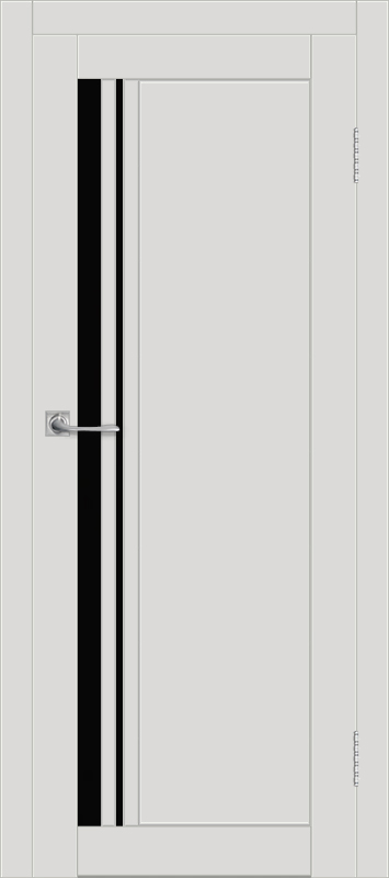 Межкомнатная дверь с экошпоном ДП DIM I-19.1 Smoky Matt Lacobel Black