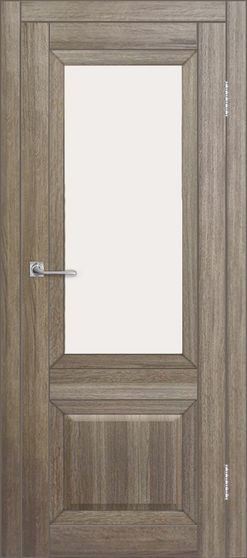 Межкомнатная дверь с экошпоном ДП DIM I-21 Taupe Wood Сатинато Белый