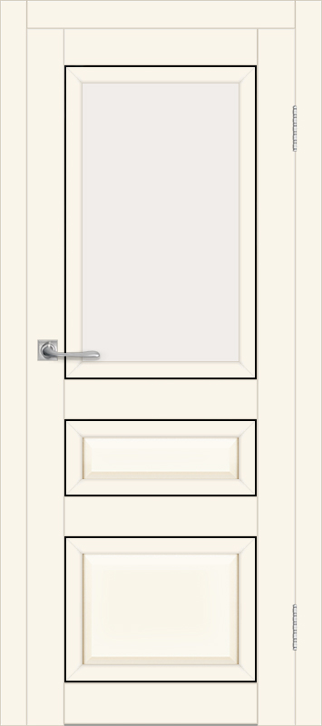 Межкомнатная дверь с экошпоном ДП DIM I-23 Angel Matt BM Сатинато Белый