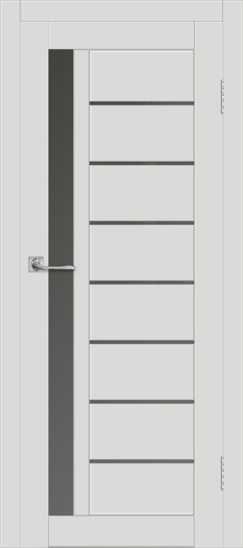 Межкомнатная дверь с экошпоном ДП DIM I-2 Smoky Matt Сатинато Графит