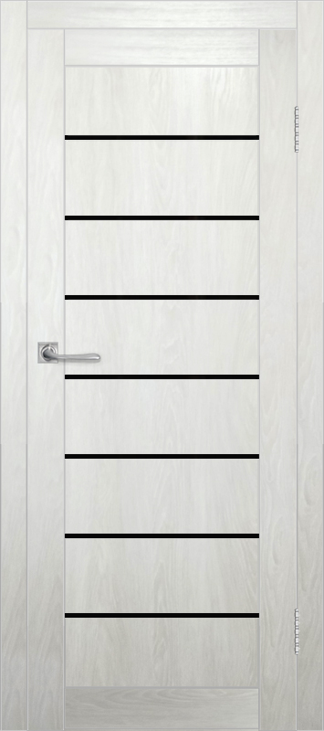 Межкомнатная дверь с экошпоном ДП DIM I-3 Blond Wood Lacobel Black