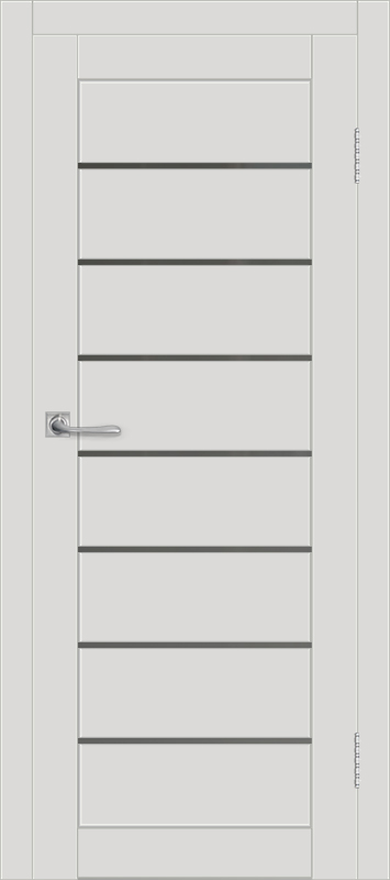 Межкомнатная дверь с экошпоном ДП DIM I-3 Smoky Matt Сатинато Графит