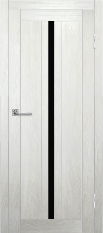 Межкомнатная дверь с экошпоном ДП DIM I-9 Blond Wood Lacobel Black