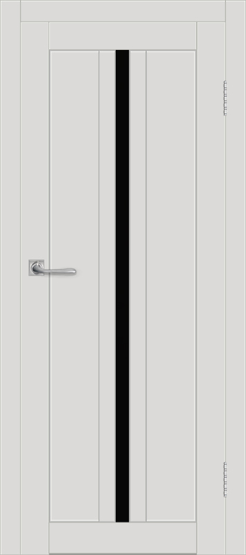 Межкомнатная дверь с экошпоном ДП DIM I-9 Smoky Matt Lacobel Black