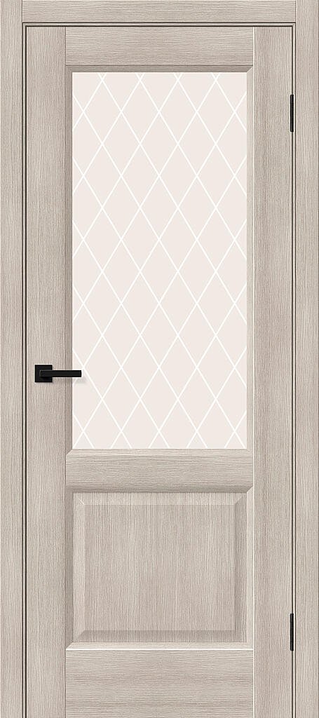 Межкомнатная дверь с экошпоном Неоклассик-33 Cappuccino Melinga/White Crystal