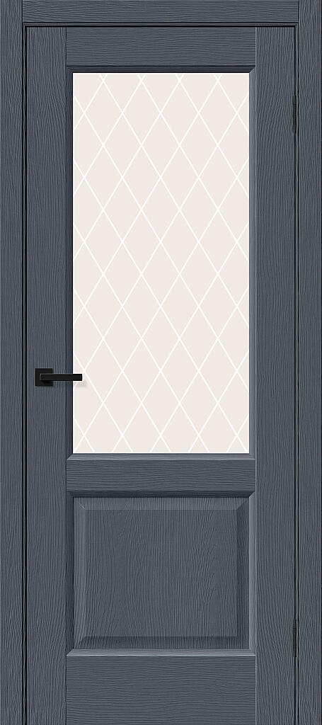 Межкомнатная дверь с экошпоном Неоклассик-33 Stormy Wood / White Crystal