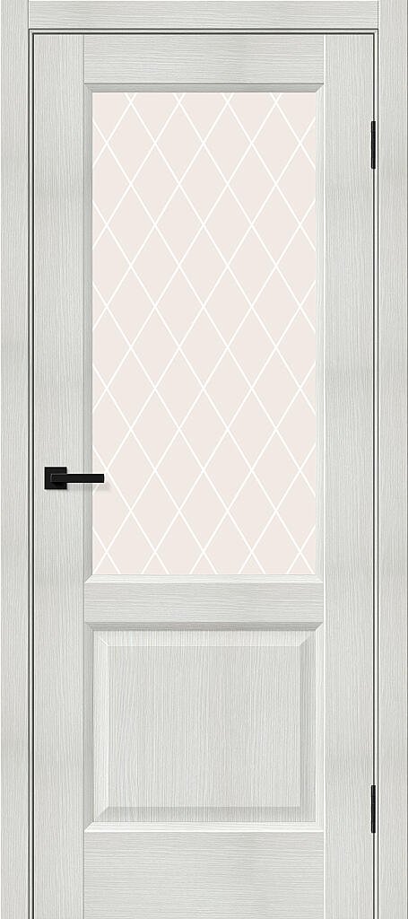 Межкомнатная дверь с экошпоном Неоклассик-33 Bianco Melinga/White Crystal