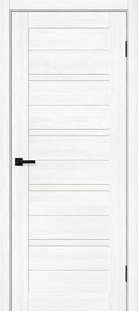 Межкомнатная дверь с экошпоном Браво-28 Snow Melinga/Magic Fog