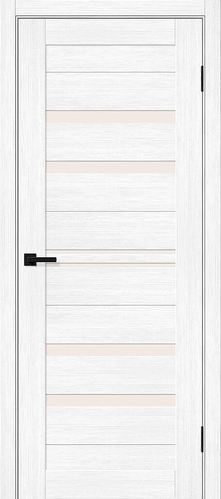 Межкомнатная дверь с экошпоном Браво-30 Snow Melinga/Magic Fog