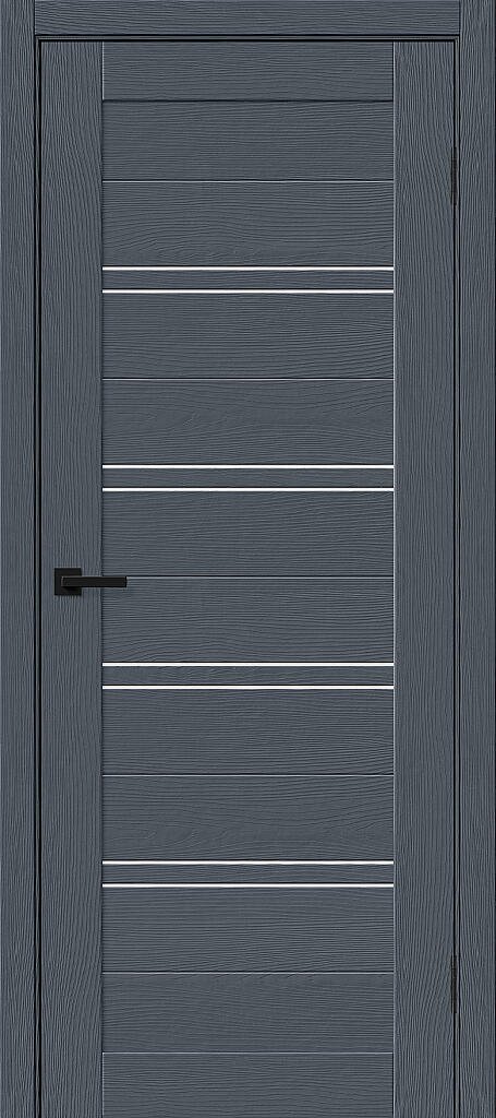 Межкомнатная дверь с экошпоном Браво-28 Stormy Wood/Magic Fog