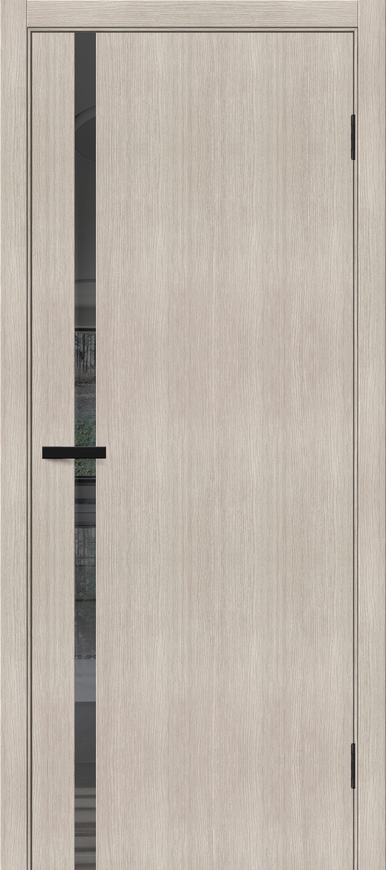 Межкомнатная дверь с экошпоном Браво-1.55 Cappuccino Melinga/Mirox Grey